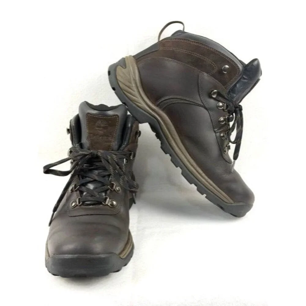 Timberland Men's Waterproof Hiking Boots Brown Leather Size‎ 11.5